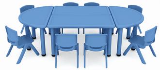QX-194E  儿童塑料圆桌造型
