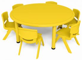 QX-194D  儿童塑料半圆桌