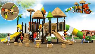 QX-18004A幼儿园游乐场户外大型滑梯/公园度假村园林小区特色儿童游乐设备
